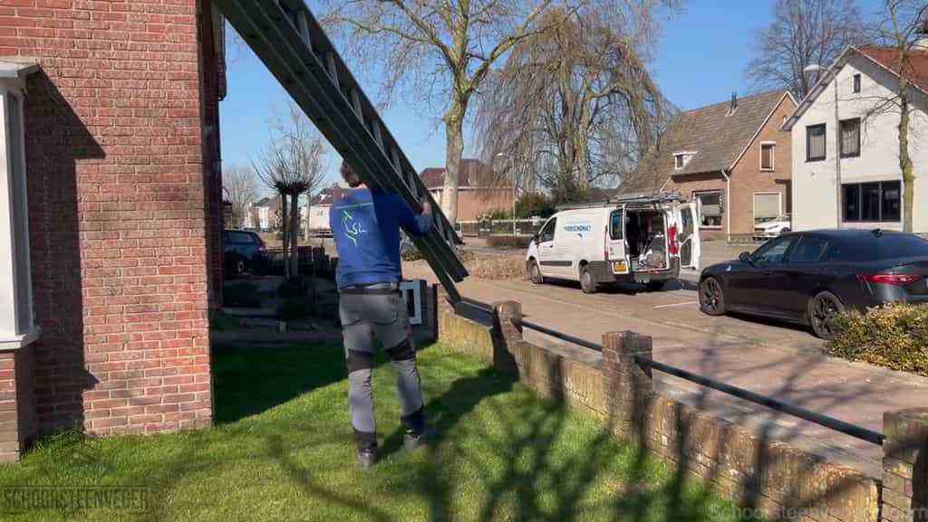 Schoorsteen onderhoud Doorn ladder bus